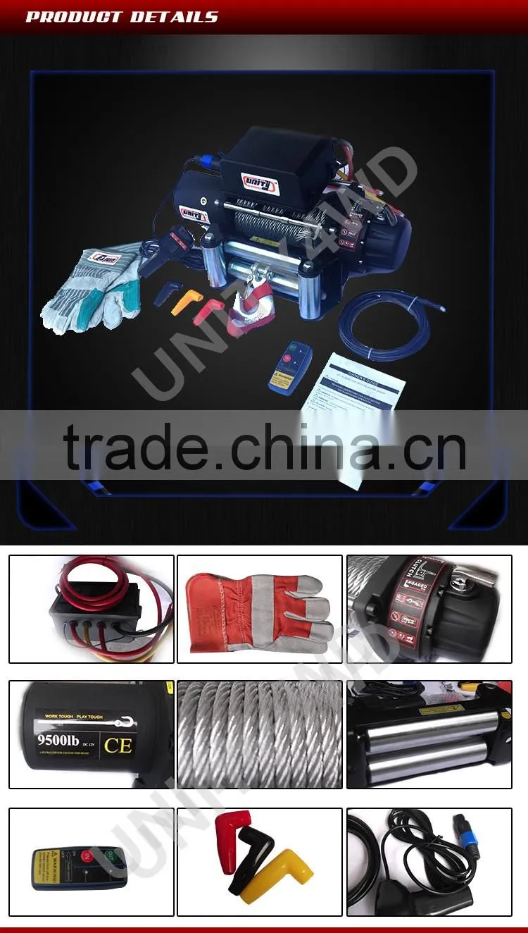 China 4x4 auto parts SGS And CE Approved 3500lbs mini 12v electric Winch with steel Rope