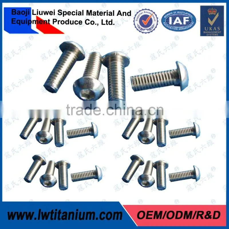 OEM ISO14583 8-32 Torx Button Head Titanium Screw
