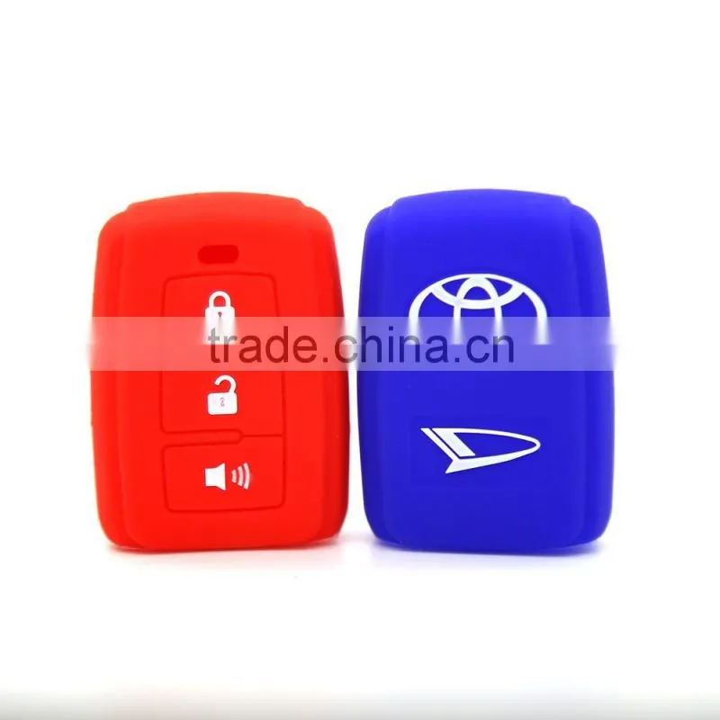 High quality folding car key case silicone car key cover for Toyota Sequoia 4 Runner