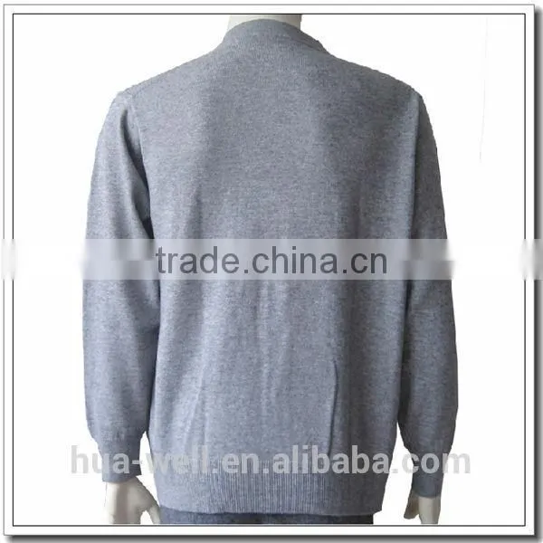 Men's plus size cashmere cardigan sweater for men
