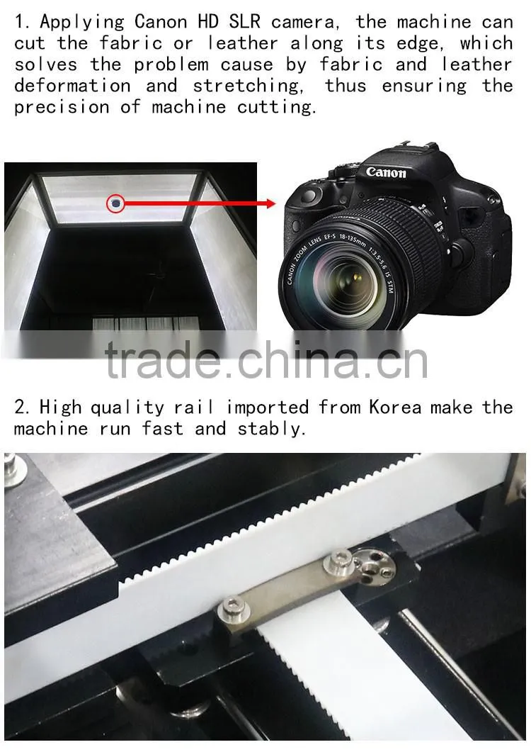 High speed auto feeding co2 tube fabric leather laser cutting machine price