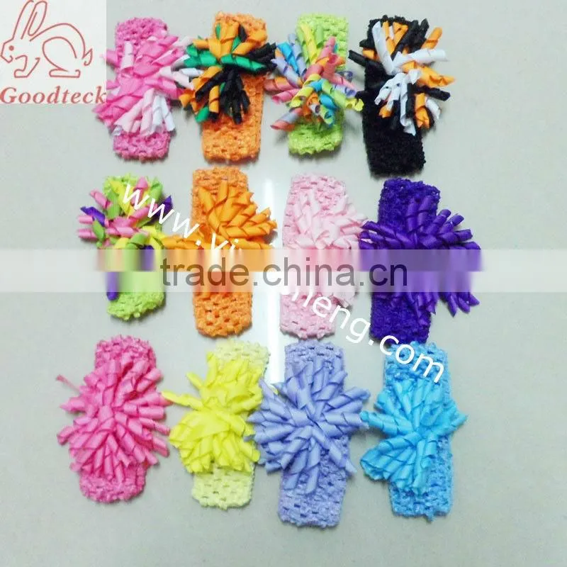 Plain Solid Color Satin Covered Resin Hairbands Ribbon Covered Adult Kids Headbands Infant Headband