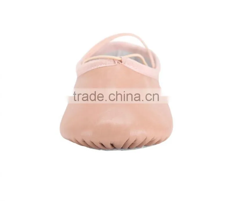2015 new style-genuine leather split sole ballet shoes-soft baby dancing shoes