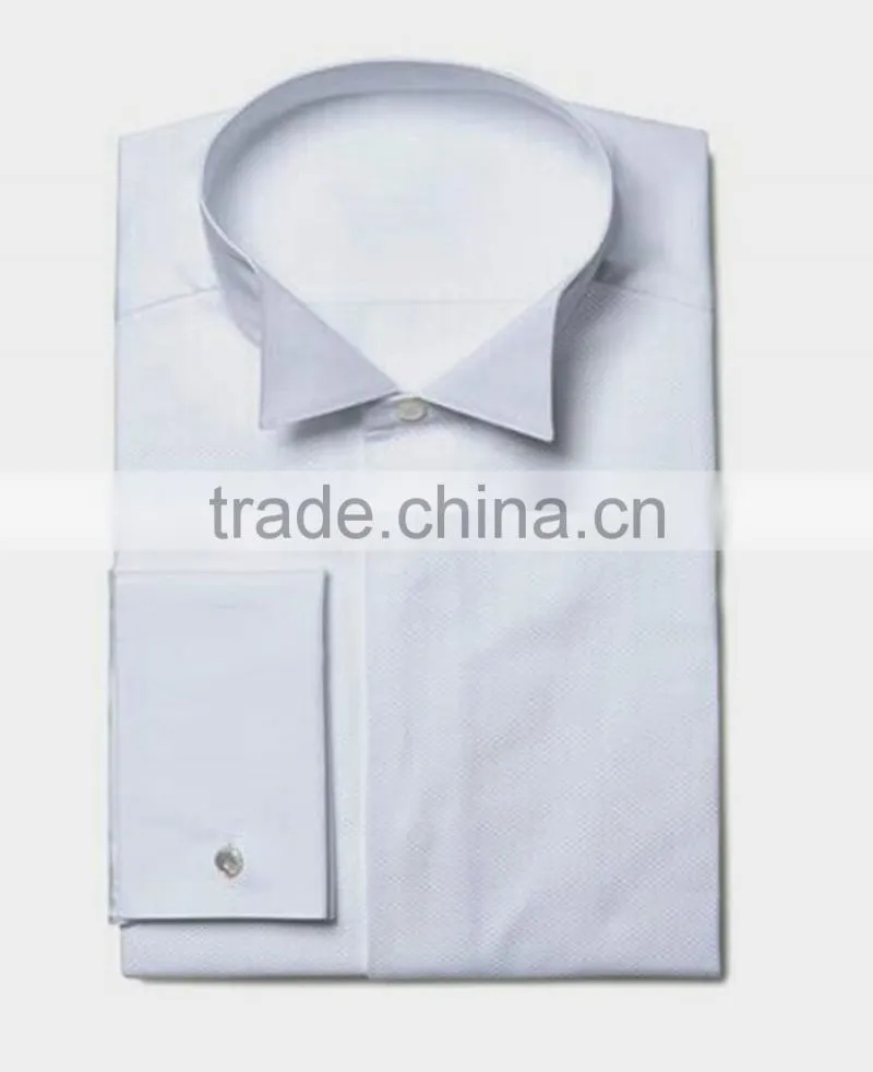 wing tip collar french cuff mens tuxedo dress shirts