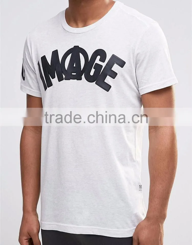 2017 Guangzhou Wholesaler Printed 180g 95% Cotton 5% Polyester Summer Short Sleeve T Shirt Stores