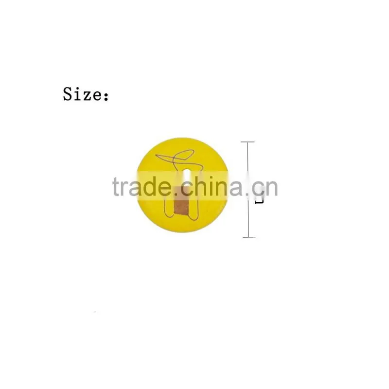 D&D 15pcs/lot Mixed Color Round Shape 2 Hole Wood Button For Sewing Scrapbooking Sewing Supplies 20mm