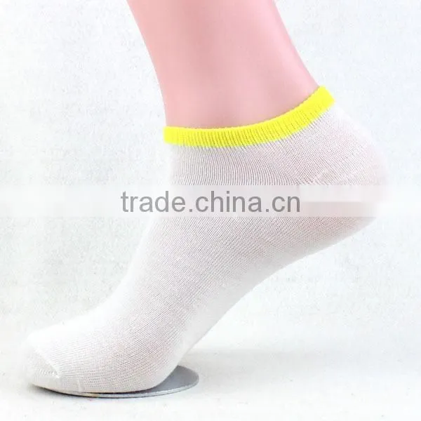 solid color cheap cotton boat men socks