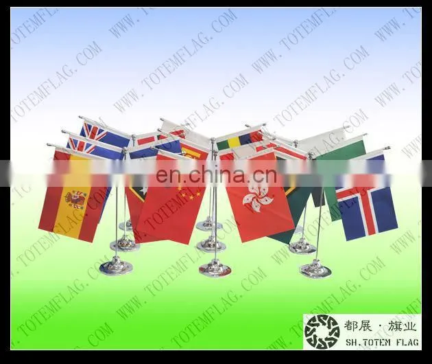Telescoping Table Banners , Plastic Table Flag Banner