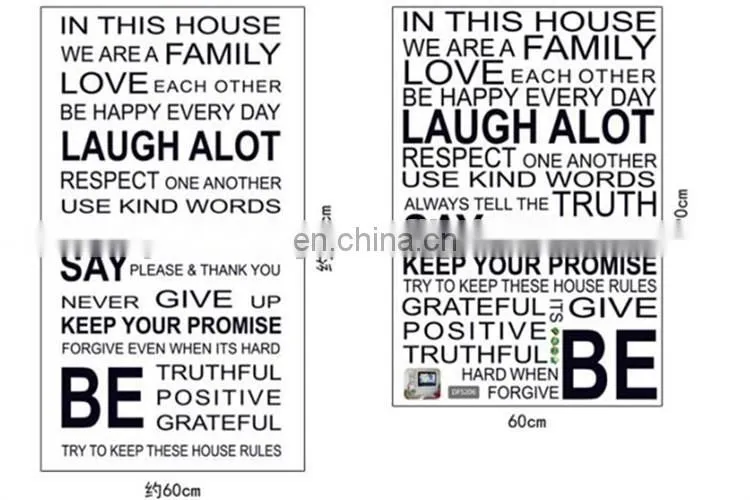 Cheap DIY English Letter Stickers Wall Refrigerator Window Stickers