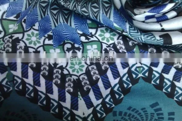 Shaoxing winfar Textile Fashion Custom Design DTY Polyester Scuba Digital Print Fabric
