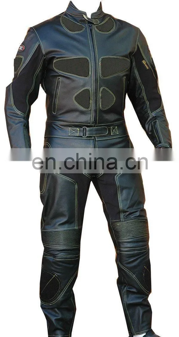 leather motorbike racing suit