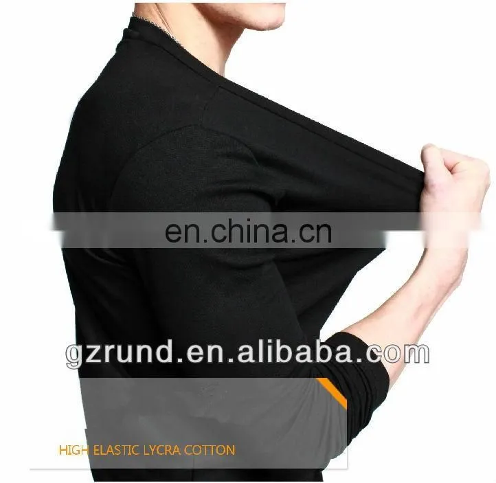 2017 OEM High Quality Mens Long Sleeve 100% Cotton Plain Custom Printing Blank Tshirt