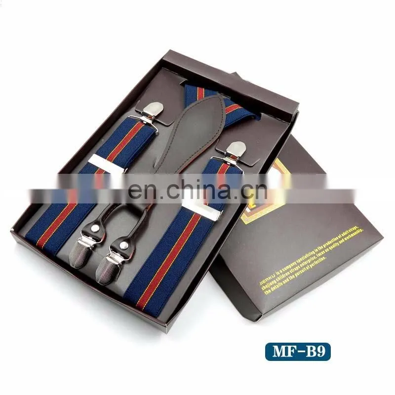 2017 Yiwu wholesale fashion mens suspenders braces
