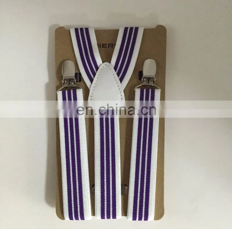 Yiwu Factory Wholesale Custom Elastic Colorful Skinny Suspender Belt