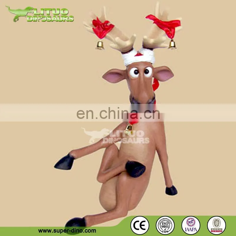 Fibergalss Resin Christmas Reindeer Statue