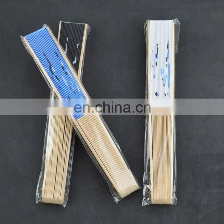 23cmL Personalized Spanish Wooden Hand Fans for event