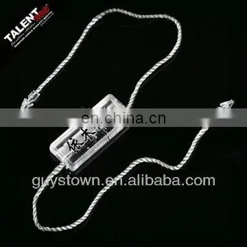 custom garment brand name logo string lock seal tag