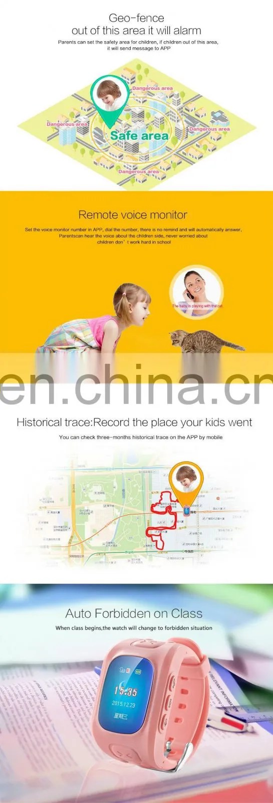 CE D5 GPS Tracker WiFi Locate Sos Kids Smart Watch
