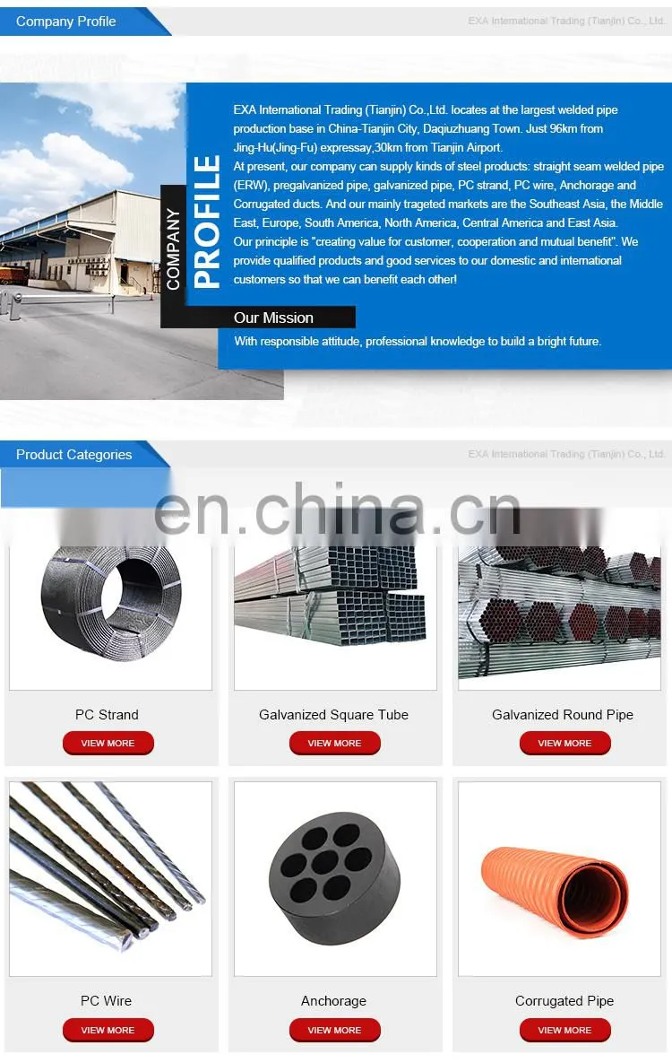 china manufacturer high tensile 6.5mm 7.0mm prestressed cable low relaxation pc wire with spiral ribs