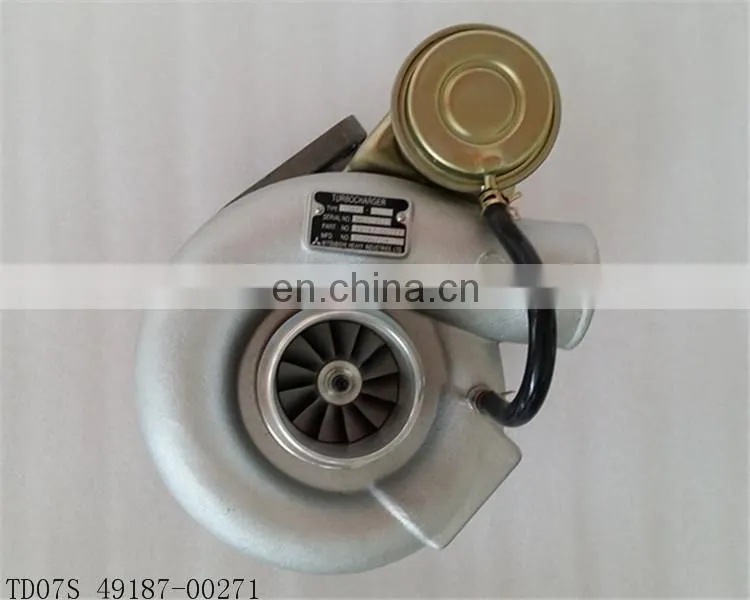 6D16T Engine Turbo 49187-00271 TD07S Turbocharger for Mitsubishi