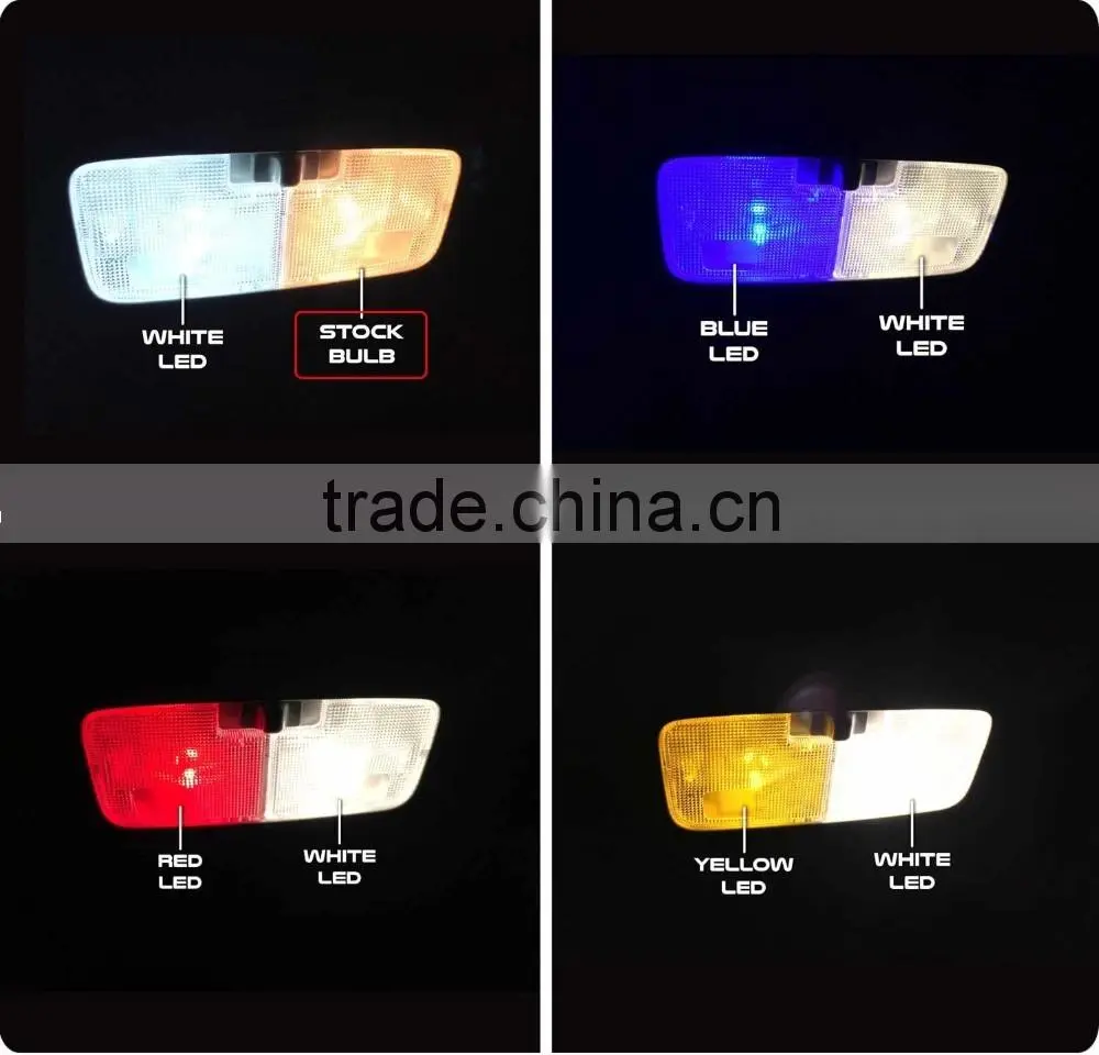 canbus T10 168 W5W 194 6SMD 5730 for Car interior led white blue red yellow green pink