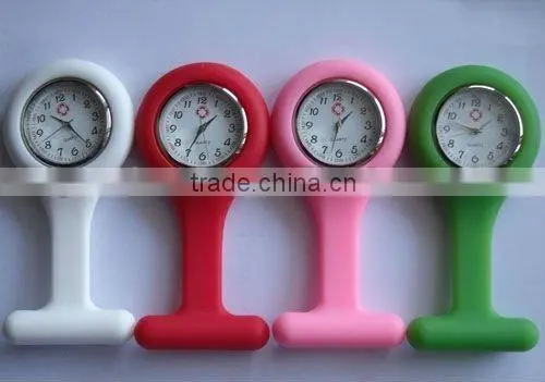 Enthusiastic Red Silicone Nurse Watch