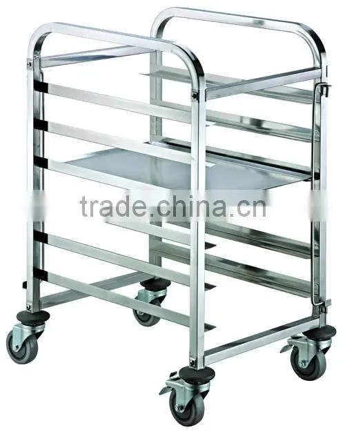 Factory supply stainless steel bakery bread cooling tray trolley cart