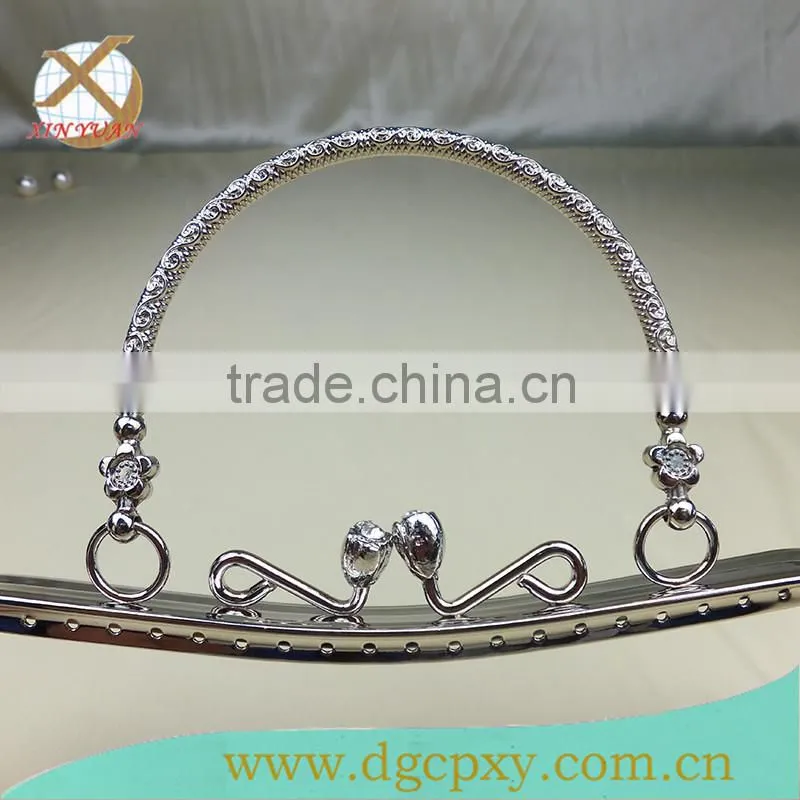 New nickel items handbag handle for ladies purse