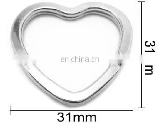 Various Styles Chains Accessories Plain Split Ring Key Blanks Custom For Clothing