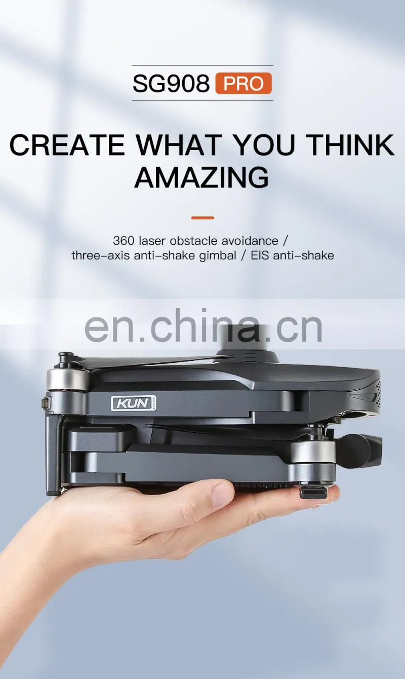 SG908 PRO 4K camera can foldable 3 axis gimbal camera EIS anti-shake smart follow headless mode drone