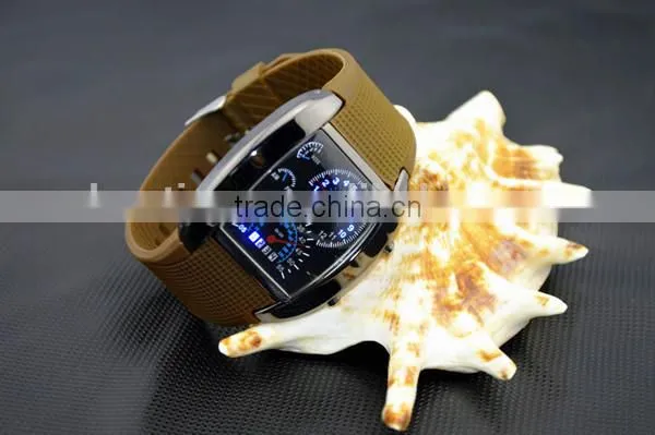 hot sale Sports Flash LED Car Speedometer Meter Dial Men Gift Watch