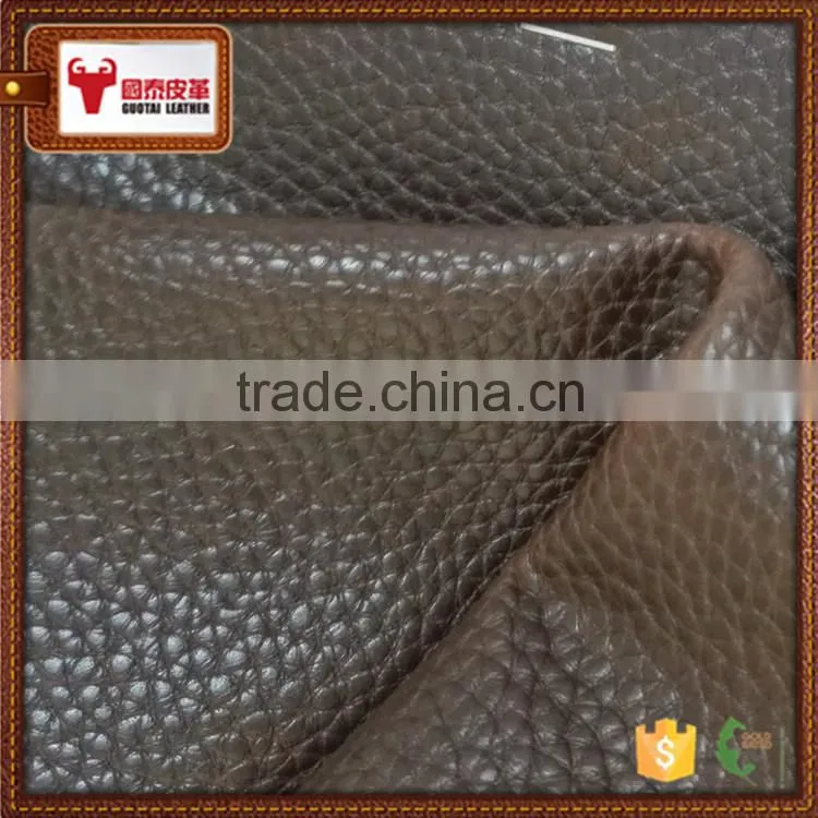 genuine pu coated cow leather barton print leather match full grain leather