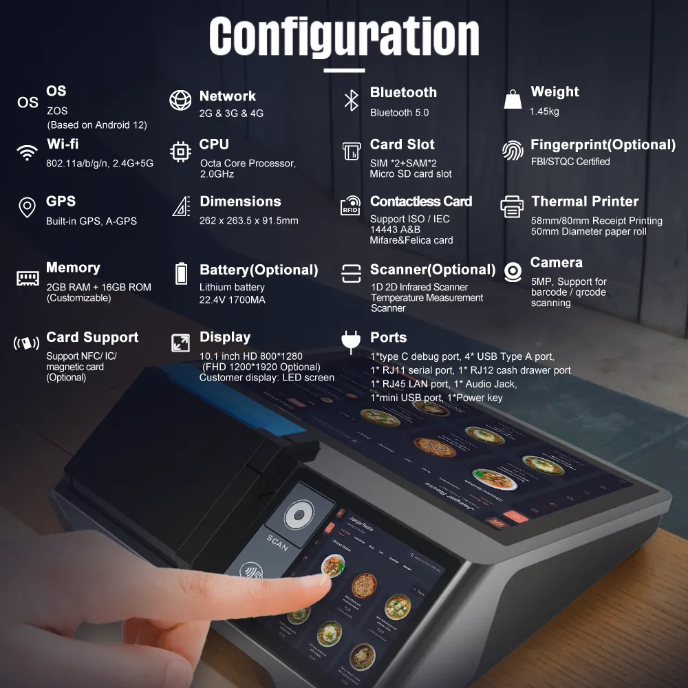 Z100 POS for stationery store school supplies checkout