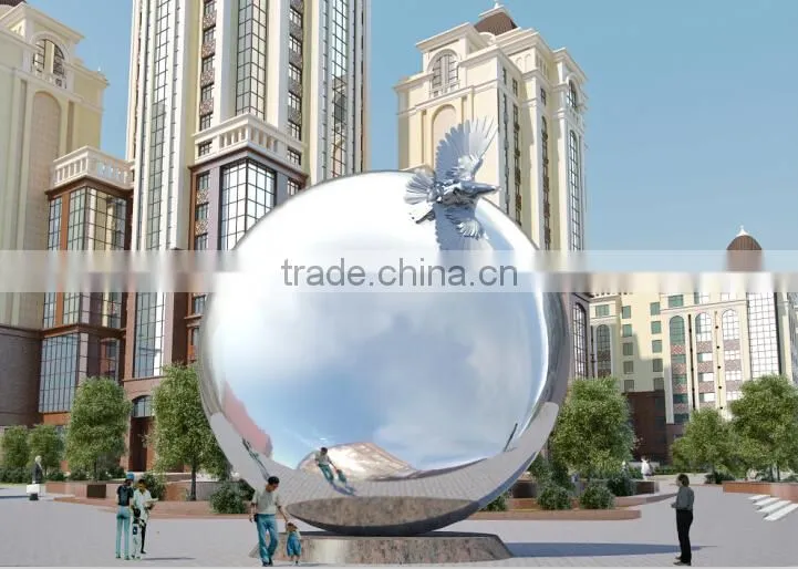 modern abstract metal garden art landsape outdoor sculpture stainless steel sculpture