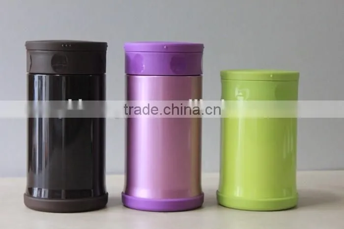 EU/LFGB 500ml/750ml double wall stainless steel insulated food thermos