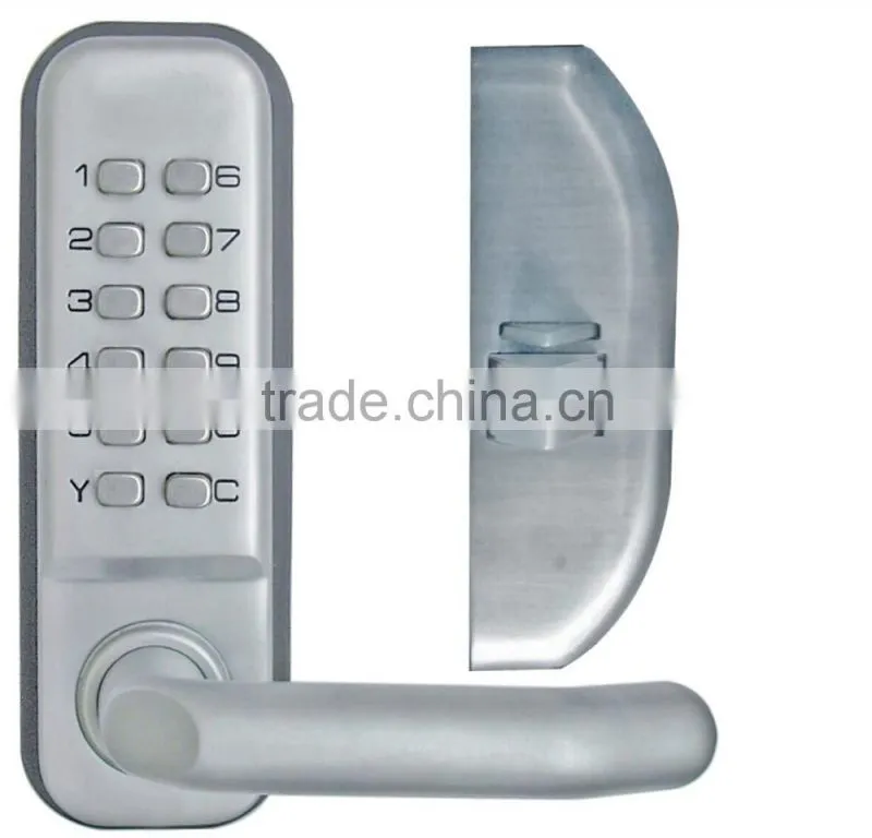 OSPON Keyless Mechanical digital emergency exit door lock Stain nickel OS2209AT