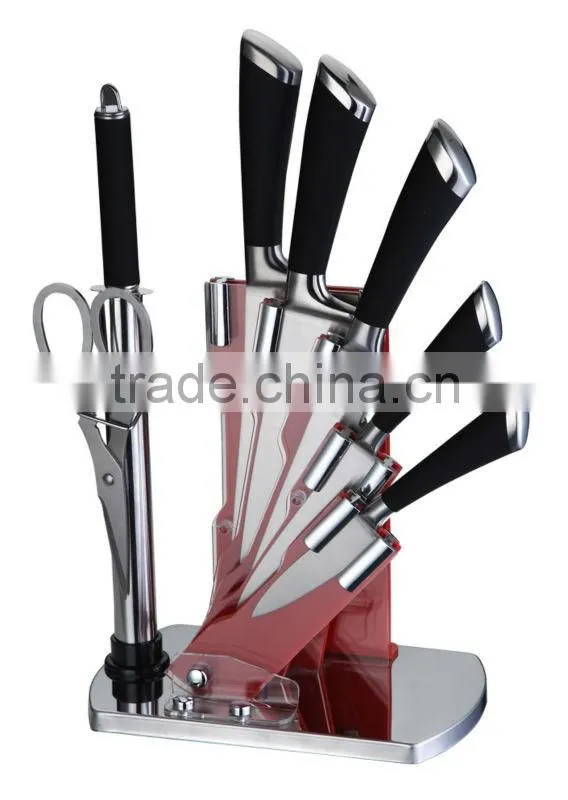 ABS+430 S/S HANDLE 8PCS KITCHEN KNIFE SET
