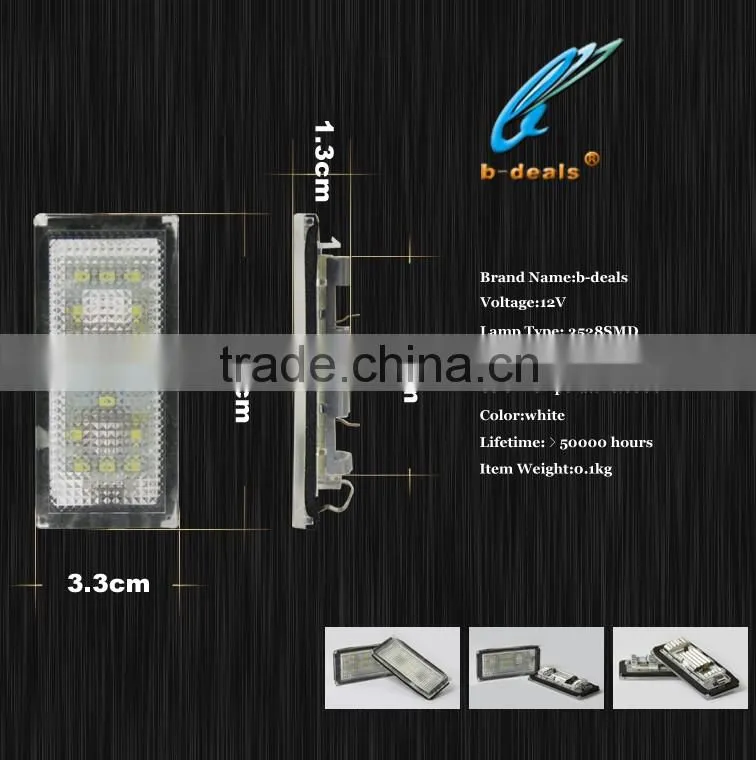 New type E65 E66 745i, 750i, 750Li, 760Li car License Plate led bulb for bmw