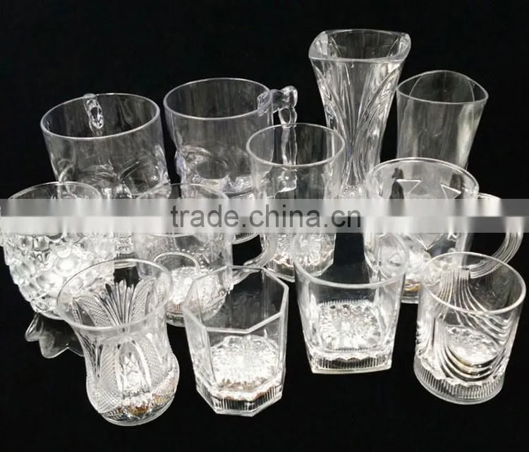 6oz cute flower LED cup with inductive rainbow flashing light for bar