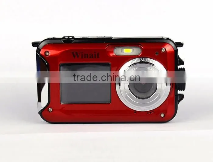 DC-16 WINAIT OEM Water proof 4k digital camera dual display 2.7'' TFT and 1.8'' TFT dual panel DC-16