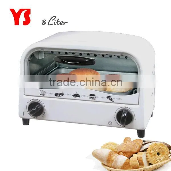 2 slice 8L mini toaster oven