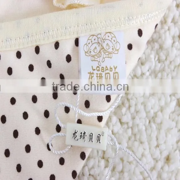 BB-LZ-008 100% cotton lace hooded baby swaddle wrap blanket with double warm-keeping