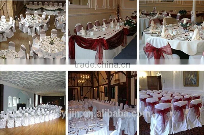 colorful white table cloth for events