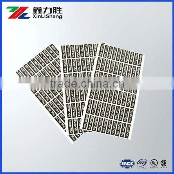 Removable pvc sticker packaging, static cling sticker for sunglasses
