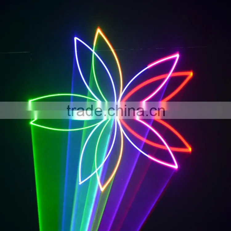 5W RGB Laser 40K ILDA Animation Laser Projector DMX Control Stage Lighting DJ Disco Laser Light