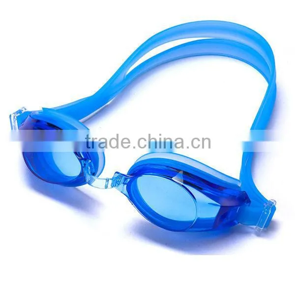 Excellent performance silicone frame and PC lenses material Anti fog best swim goggles
