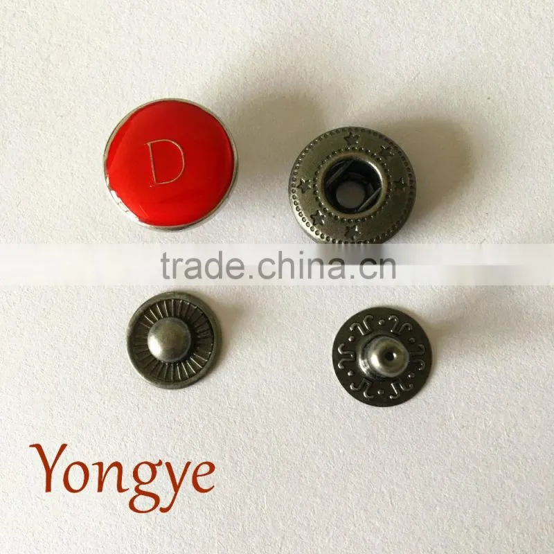 Eco_friendly fashion custom snap fastener epoxy snap button for clothes jacket