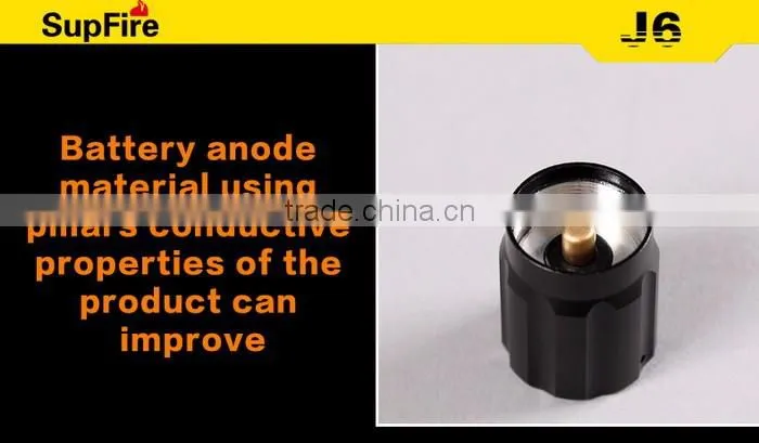 Supfire J6 Rechargeable Led Flashlight 3 Modes Portable Torch