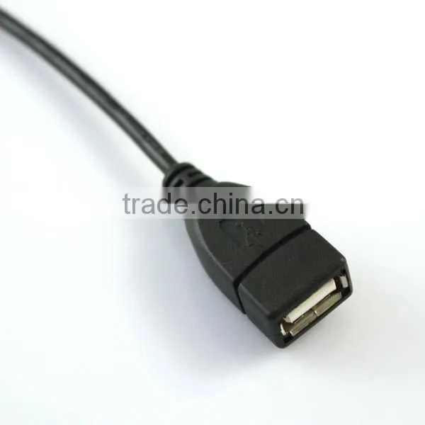Sync 3.5mm Male Auxiliary Audio Plug Jack to USB 2.0 Female Adapter Cable