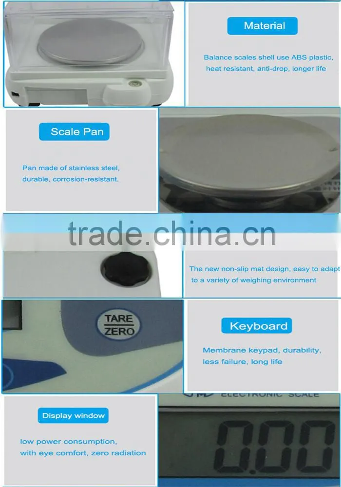 0.1g- 0.001g Lcd display cheap electronic scale sensor